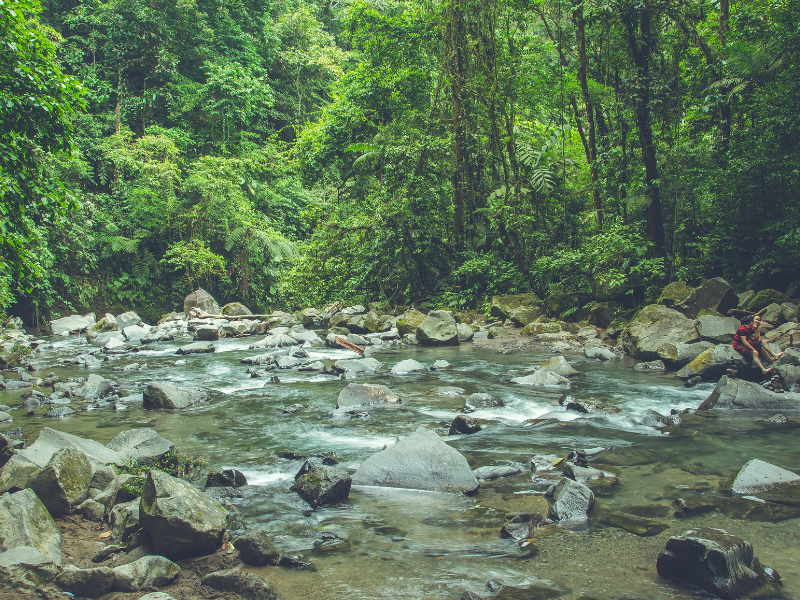 La Fortuna River, Fortuna Waterfall La Fortuna River, Fortuna Waterfall